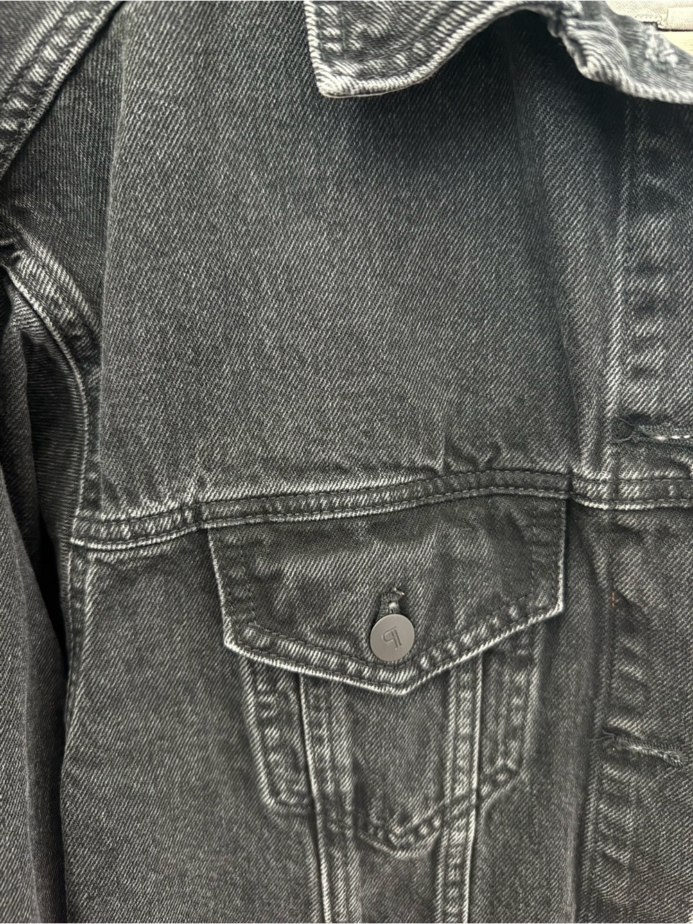 Anthropologie Pilcro Weston Boyfriend Denim Jacket black (xs/xxs) - Picture 9 of 9